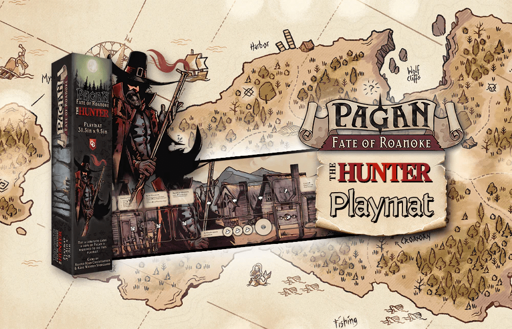 Pagan: The Hunter Playmat - The Feisty Goblin Gamehouse -