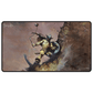 Playmat: Black Stitched- Artist Spotlight Frank Frazetta- Warrior with Ball and Chain - The Feisty Goblin Gamehouse -