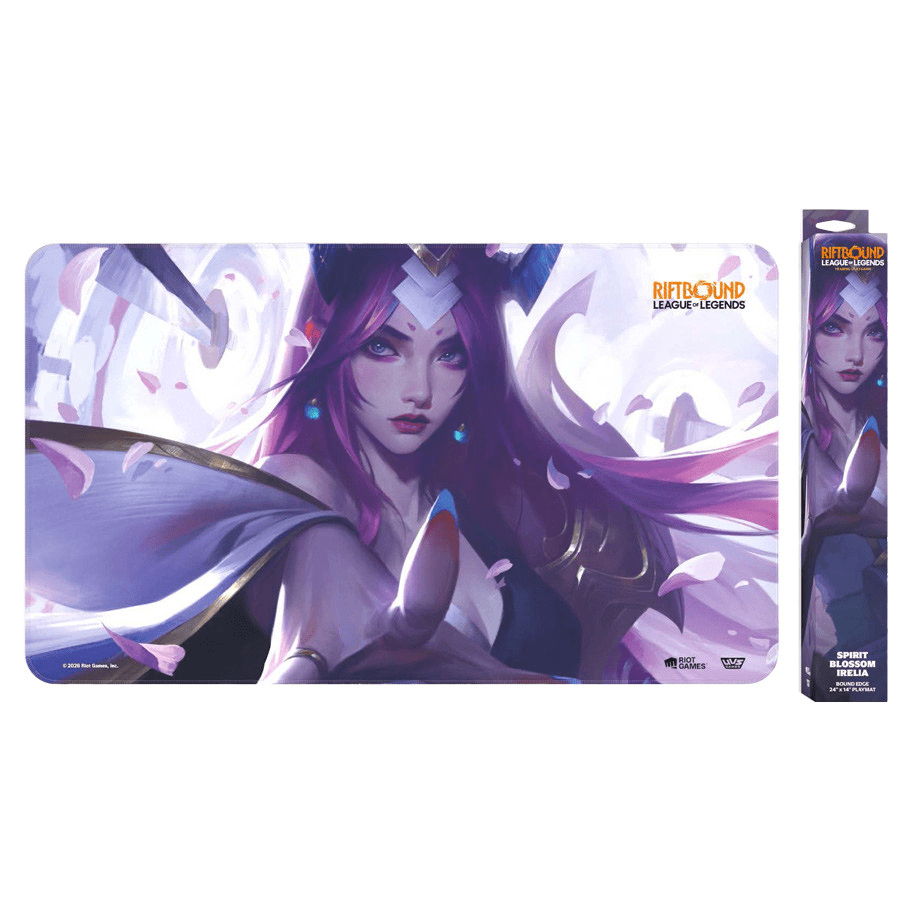 Playmat: Riftbound: Spiritforged: Spirit Blossom Irelia - The Feisty Goblin Gamehouse -
