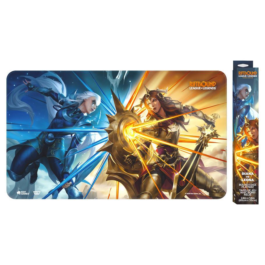 Playmat: Riftbound: Vendetta: Diana vs Leona - The Feisty Goblin Gamehouse -