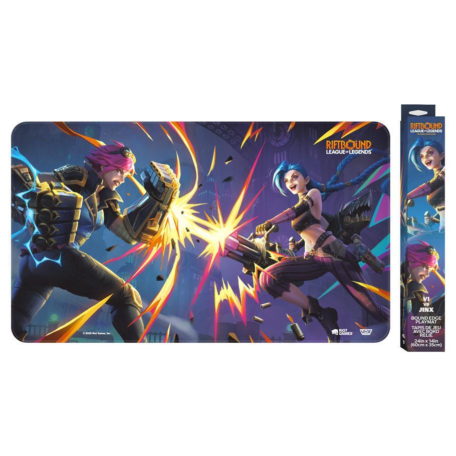 Playmat: Riftbound: Vendetta: Vi vs Jinx - The Feisty Goblin Gamehouse -