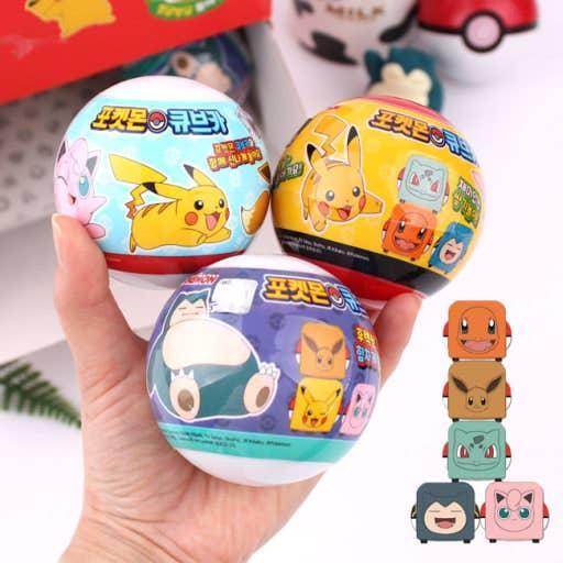 Pokémon Cube Pull-back Car – Random Blind Capsule Toy - The Feisty Goblin Gamehouse -