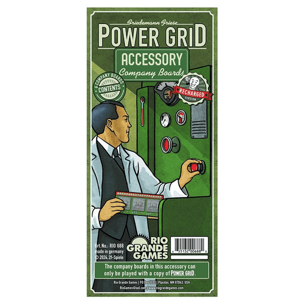 Power Grid: Company Boards Accessory (Rio Grande Games) - The Feisty Goblin Gamehouse -
