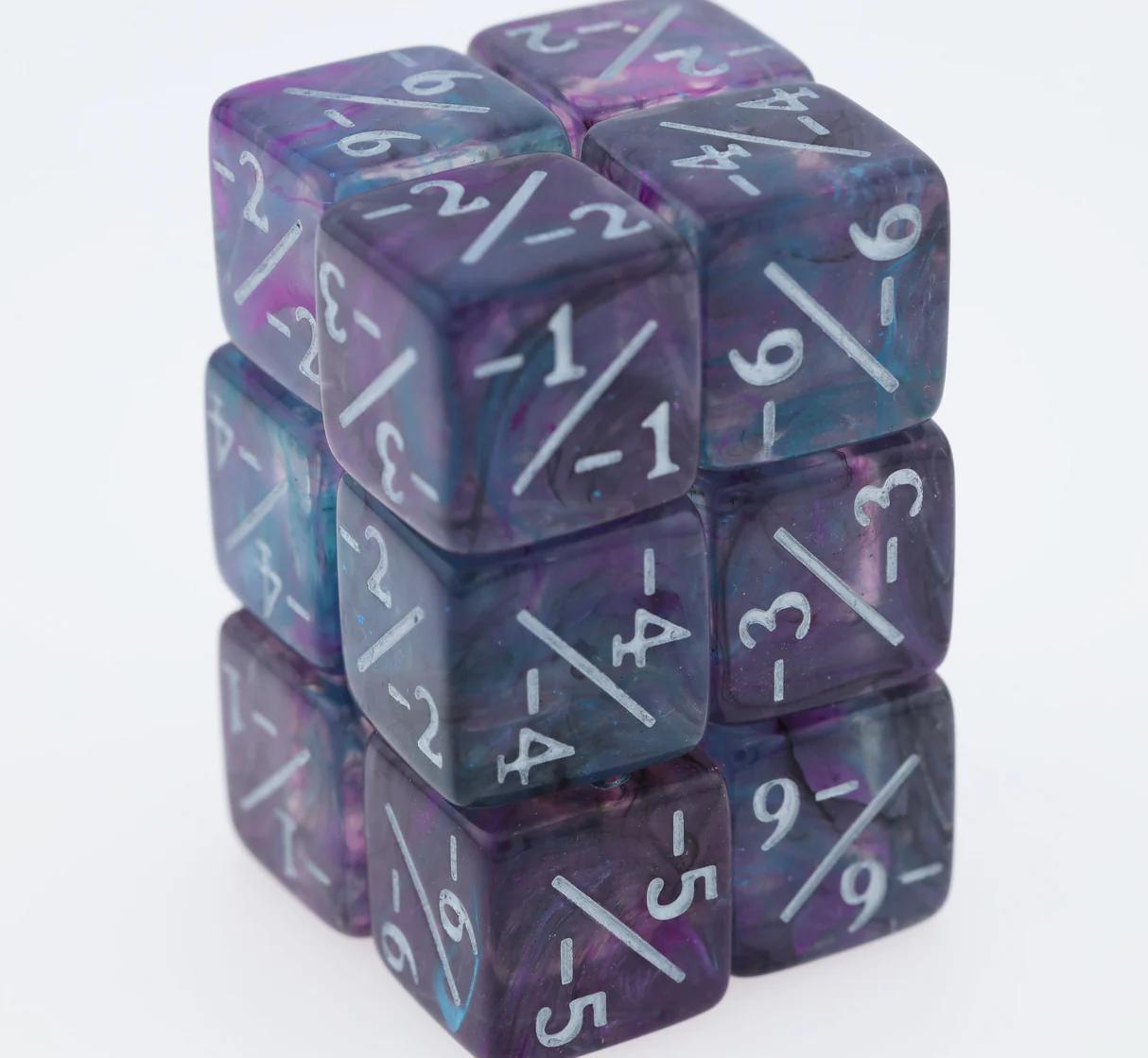 Purple Petunia -1/-1 Magic Counters - The Feisty Goblin Gamehouse -