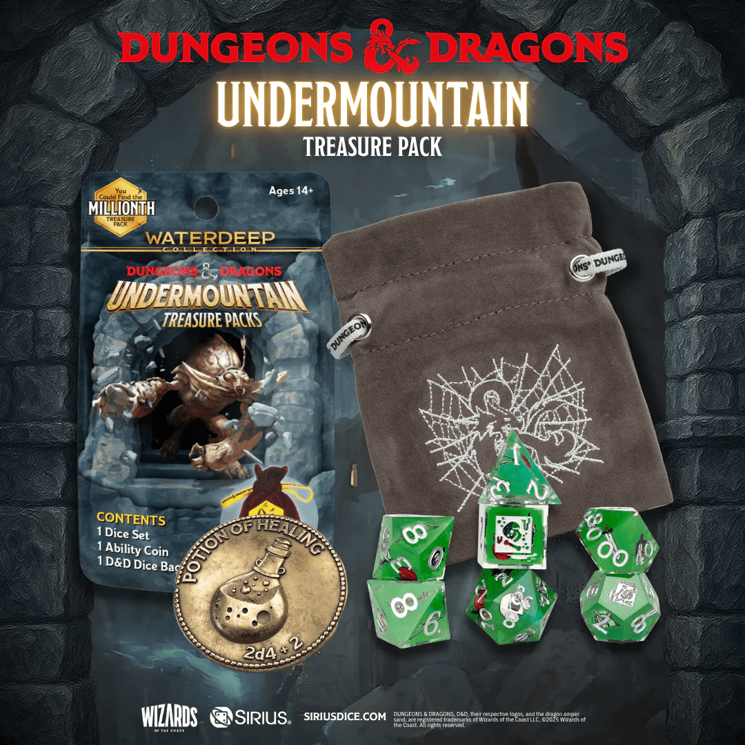 Sirius Dice D&D Undermountain Treasure Packs - The Feisty Goblin Gamehouse -
