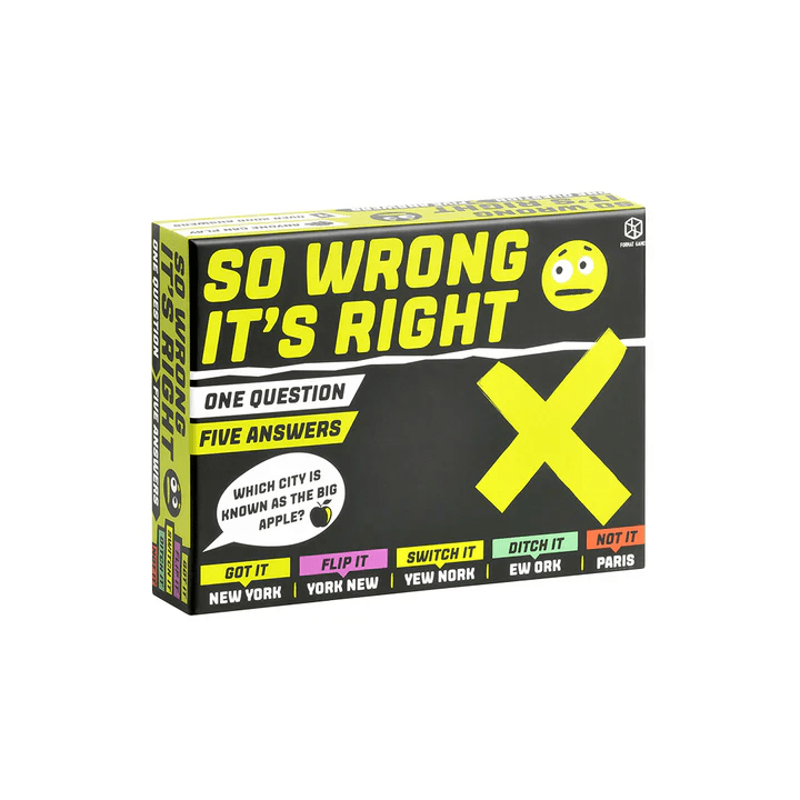 So Wrong It's Right (Format Games) - The Feisty Goblin Gamehouse -