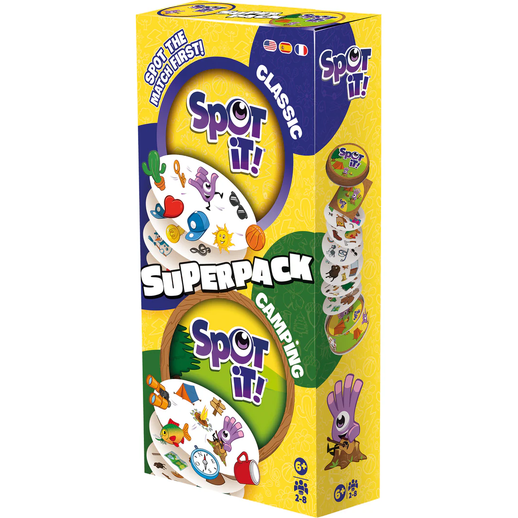 Spot It! Super Pack (Eco Bigbox) Classic + Camping ML - The Feisty Goblin Gamehouse -