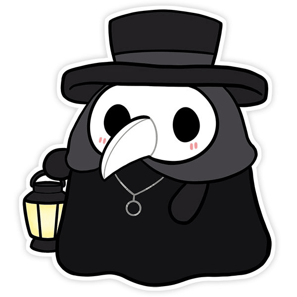Squishable - Sticker: 3" Plague Doctor - The Feisty Goblin Gamehouse -