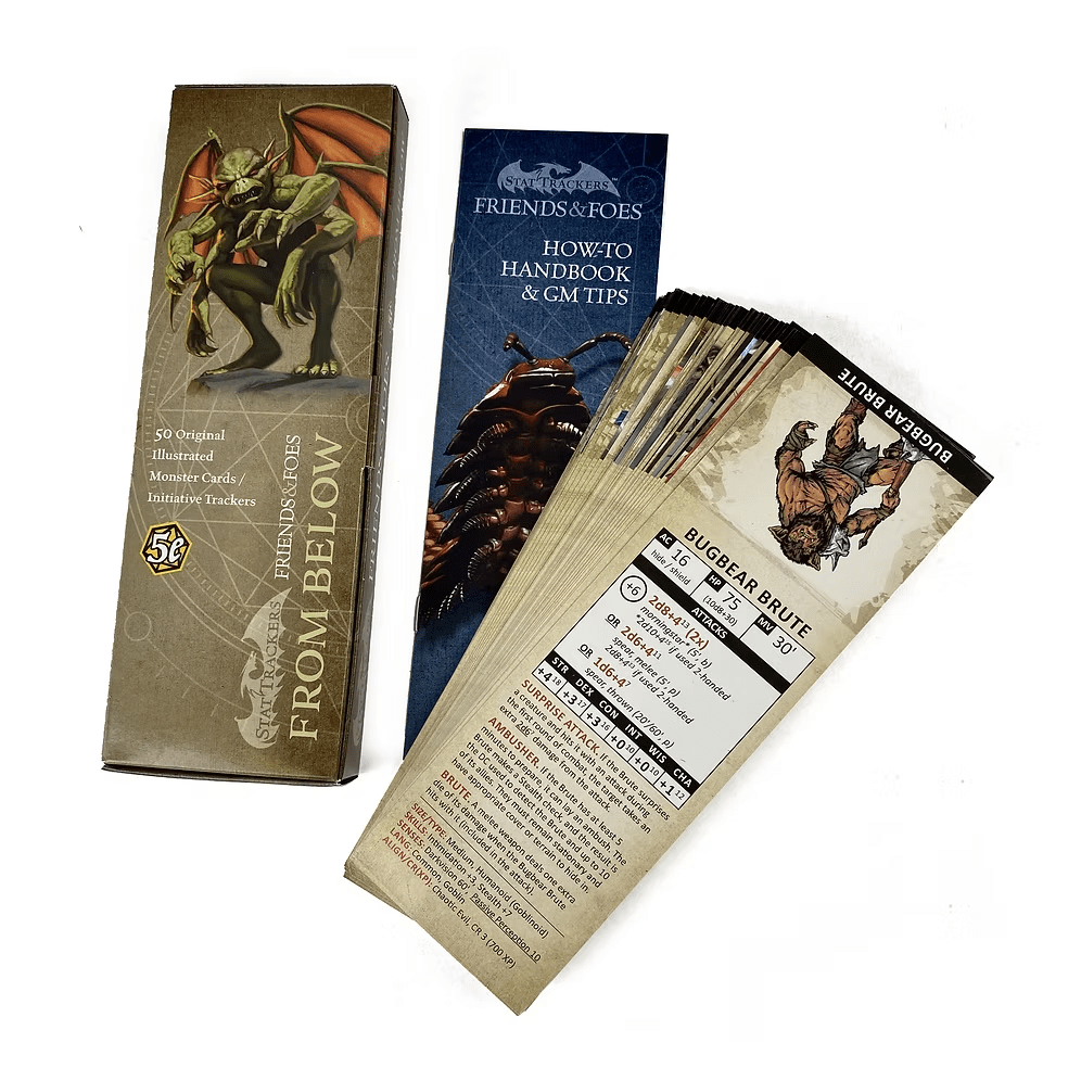 Stat Trackers - Friends & Foes: From Below (50-Pack) - The Feisty Goblin Gamehouse -