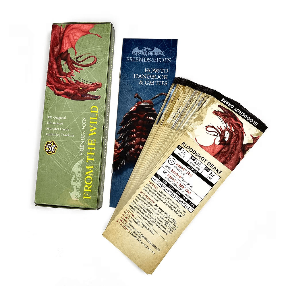 Stat Trackers - Friends & Foes: From the Wild (50-Pack) - The Feisty Goblin Gamehouse -
