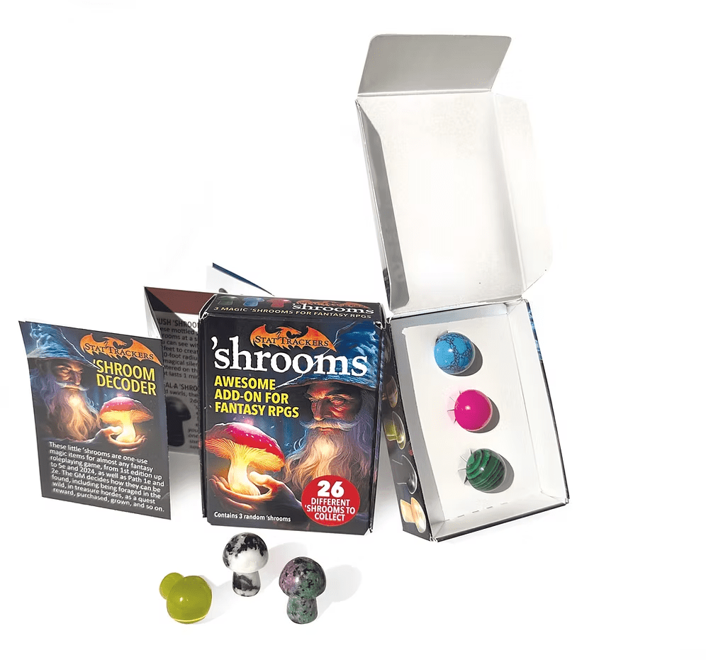 Stat Trackers - ‘Shrooms (D&D / Fantasy RPG Accessory) - The Feisty Goblin Gamehouse -