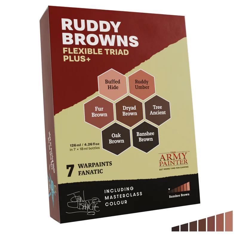The Army Painter - Flexible Triad PLUS+: Ruddy Browns - The Feisty Goblin Gamehouse -