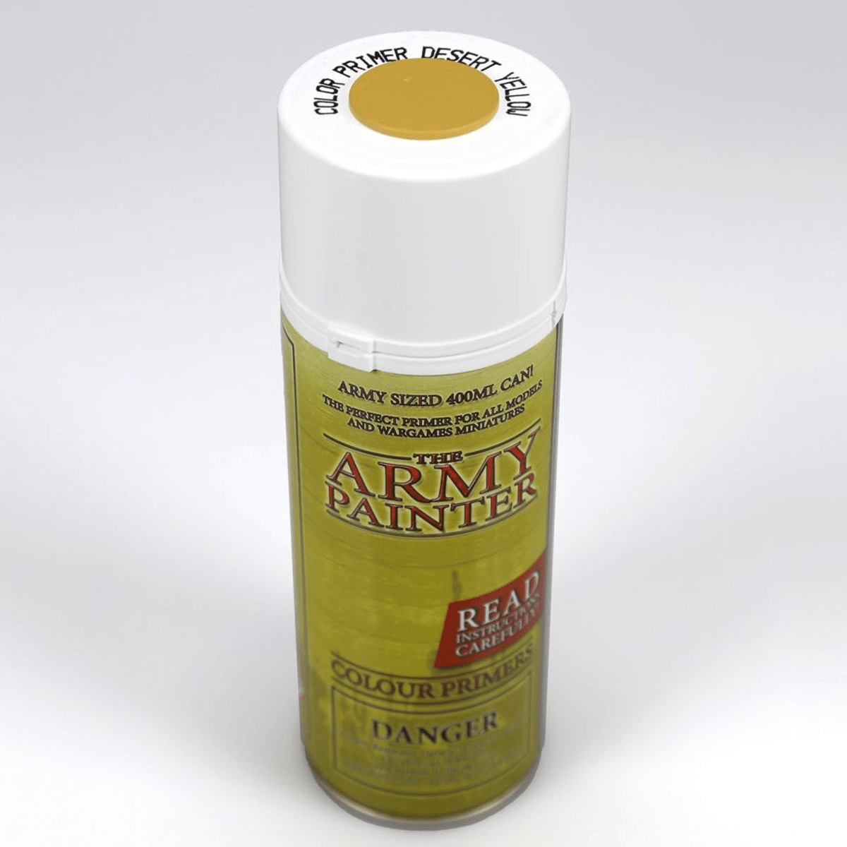 The Army Painter - Primer: Colour Desert Yellow (400ml) - The Feisty Goblin Gamehouse -