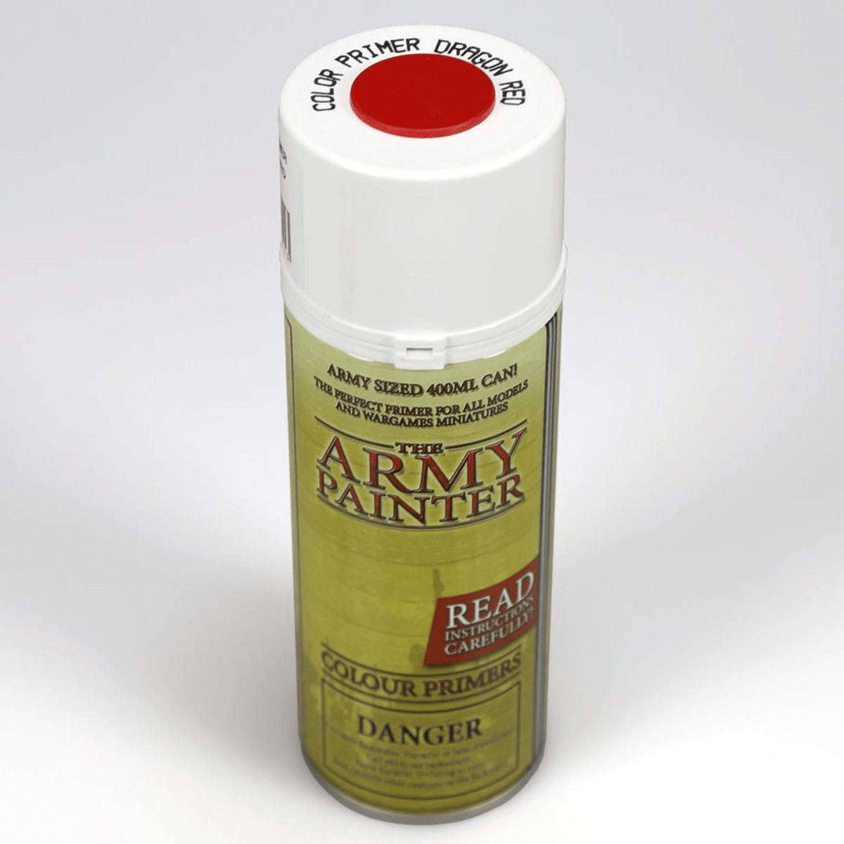 The Army Painter - Primer: Colour Dragon Red (400ml) - The Feisty Goblin Gamehouse -