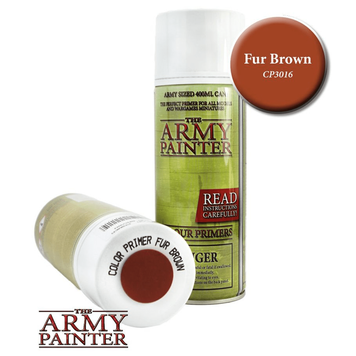 The Army Painter - Primer: Colour Fur Brown (400ml) - The Feisty Goblin Gamehouse -