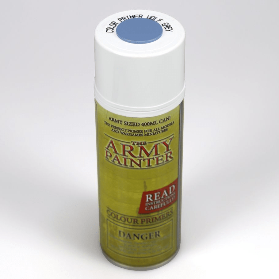 The Army Painter - Primer: Colour Wolf Grey (400ml) - The Feisty Goblin Gamehouse -