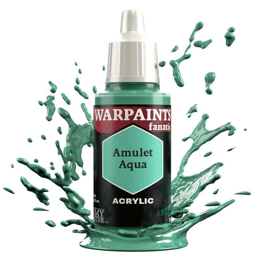 The Army Painter - Warpaints Fanatic: Amulet Aqua (18ml) - The Feisty Goblin Gamehouse -