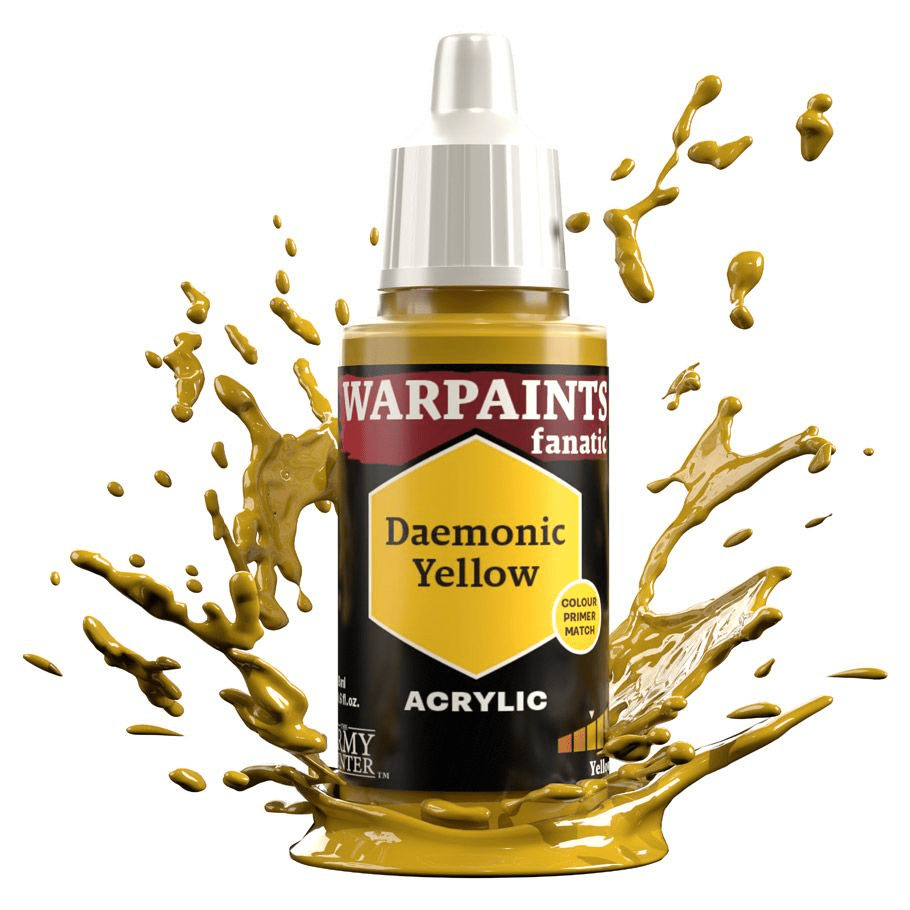 The Army Painter - Warpaints Fanatic: Daemonic Yellow (18ml) - The Feisty Goblin Gamehouse -