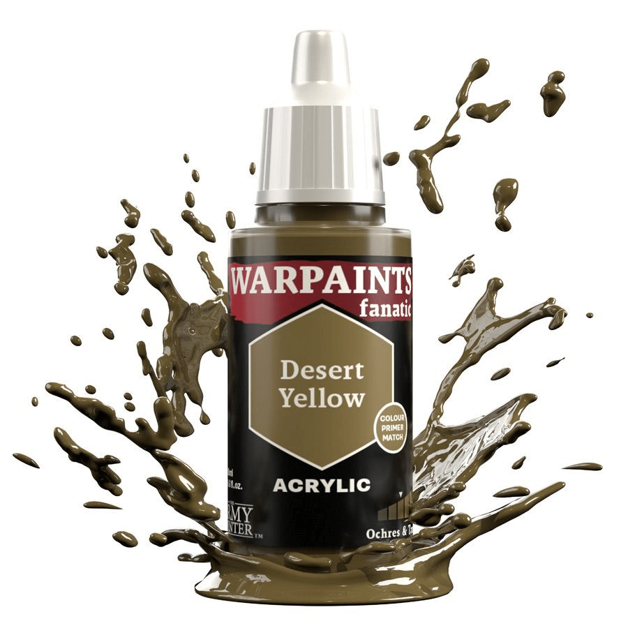 The Army Painter - Warpaints Fanatic: Desert Yellow (18ml) - The Feisty Goblin Gamehouse -