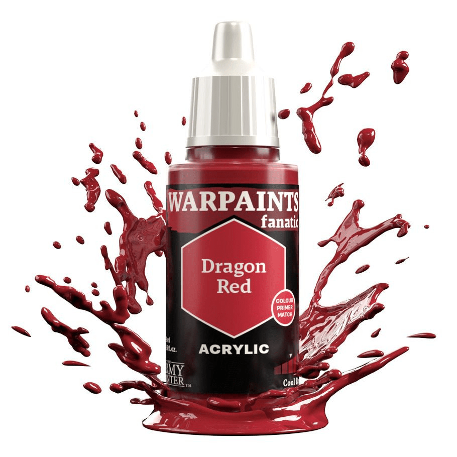 The Army Painter - Warpaints Fanatic: Dragon Red (18ml) - The Feisty Goblin Gamehouse -