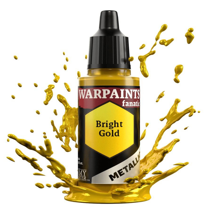 The Army Painter - Warpaints Fanatic Metallic: Bright Gold (18ml) - The Feisty Goblin Gamehouse -