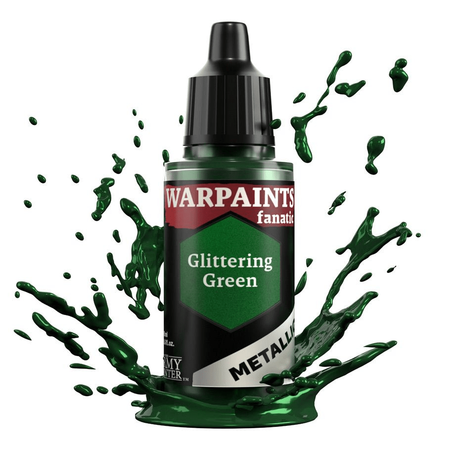The Army Painter - Warpaints Fanatic Metallic: Glittering Green (18ml) - The Feisty Goblin Gamehouse -