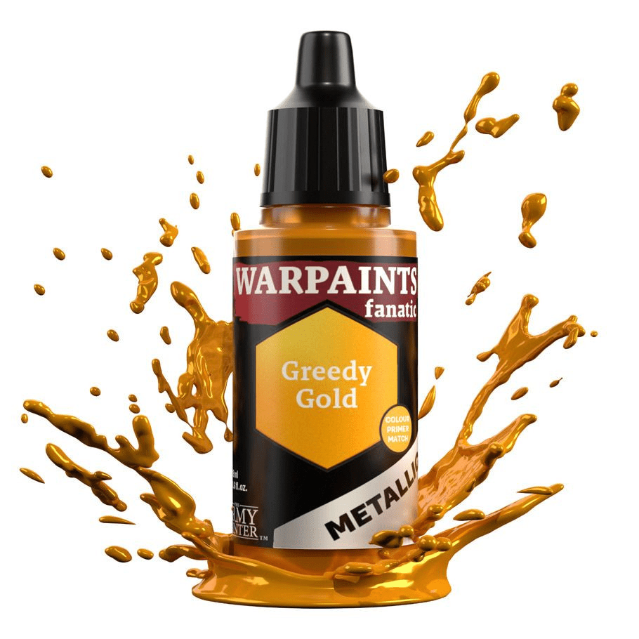 The Army Painter - Warpaints Fanatic Metallic: Greedy Gold (18ml) - The Feisty Goblin Gamehouse -