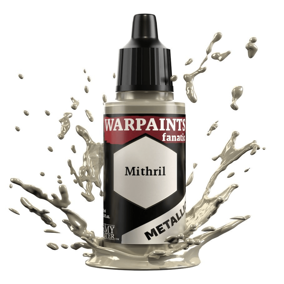 The Army Painter - Warpaints Fanatic Metallic: Mithril (18ml) - The Feisty Goblin Gamehouse -