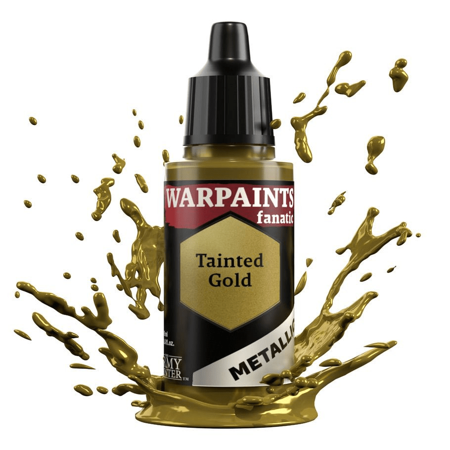 The Army Painter - Warpaints Fanatic Metallic: Tainted Gold (18ml) - The Feisty Goblin Gamehouse -