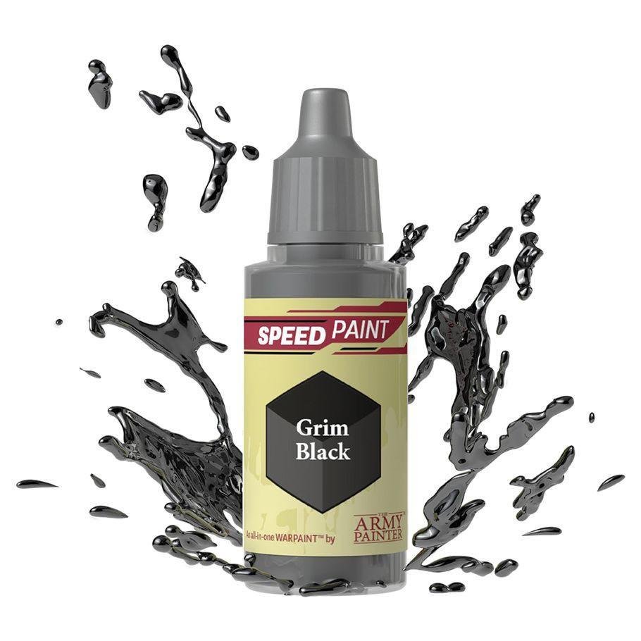 The Army Painter - Warpaints Speedpaint 2.0: Grim Black (18ml) - The Feisty Goblin Gamehouse -