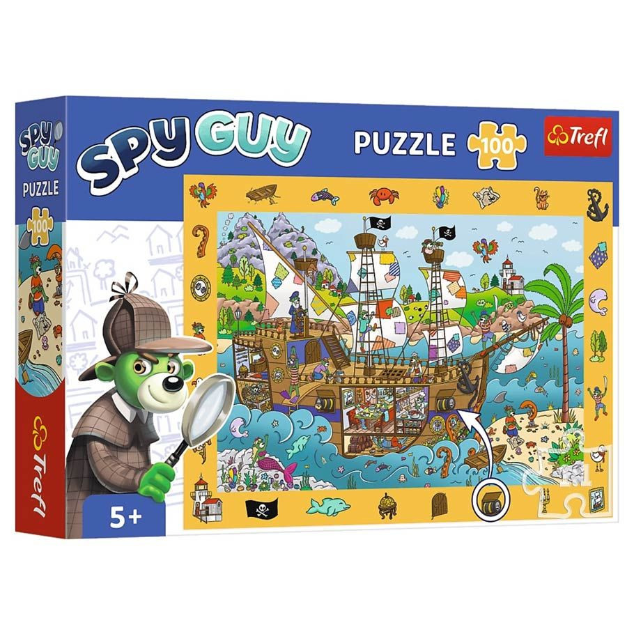 Trefl - Spy Guy: Pirate Ship Puzzle (100 Piece) - The Feisty Goblin Gamehouse -