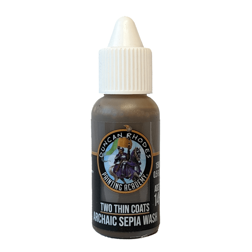 Two Thin Coats - Archaic Sepia Wash (15ml) - The Feisty Goblin Gamehouse -
