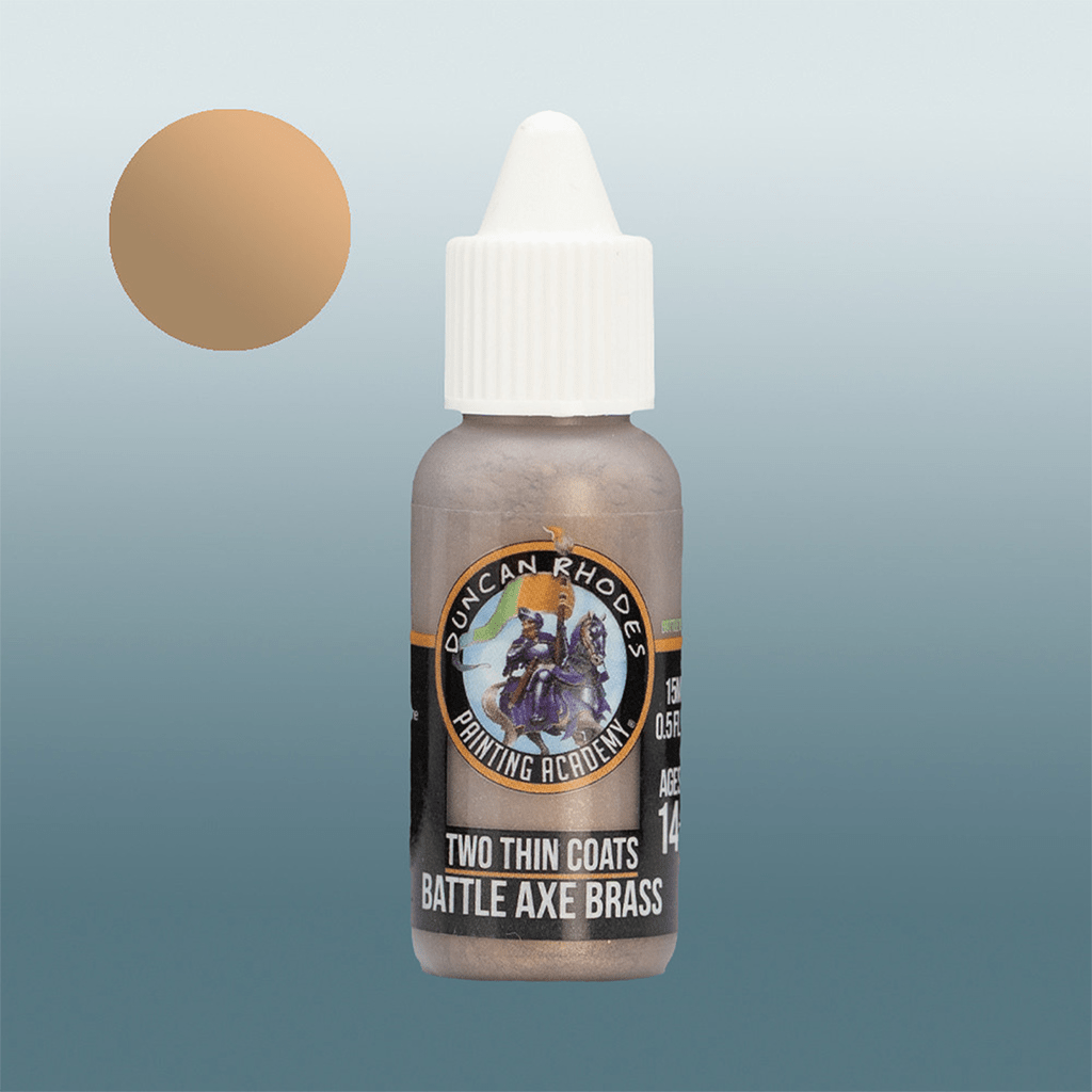 Two Thin Coats - Battle Axe Brass (15ml) - The Feisty Goblin Gamehouse -