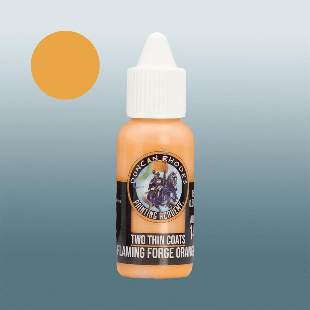 Two Thin Coats - Flaming Forge Orange (15ml) - The Feisty Goblin Gamehouse -