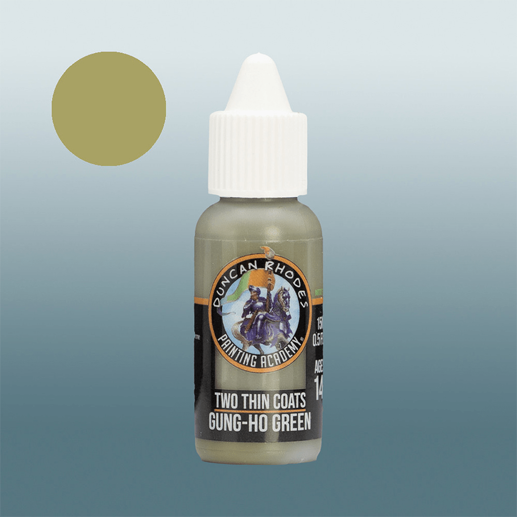 Two Thin Coats - Gung-ho Green (15ml) - The Feisty Goblin Gamehouse -
