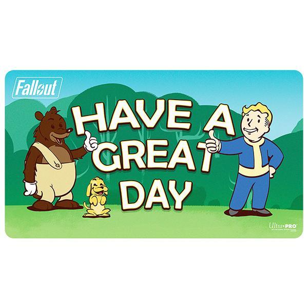 Ultra PRO Playmat - Fallout Vault Boy: Have a Great Day - The Feisty Goblin Gamehouse -