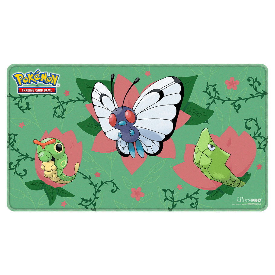 Ultra Pro Playmat: Stitched Edge: Pokémon: Caterpie Evolutions - The Feisty Goblin Gamehouse -