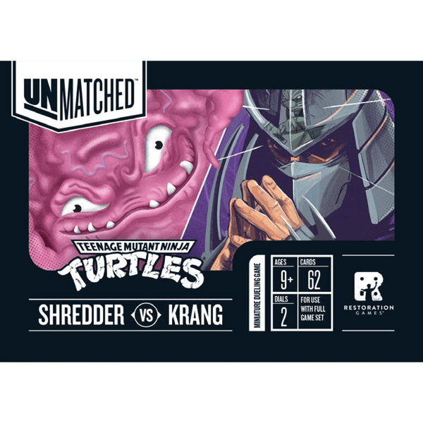 Unmatched Adventures: Teenage Mutant Ninja Turtles- Shredder vs. Krang “Hero” Decks - The Feisty Goblin Gamehouse -