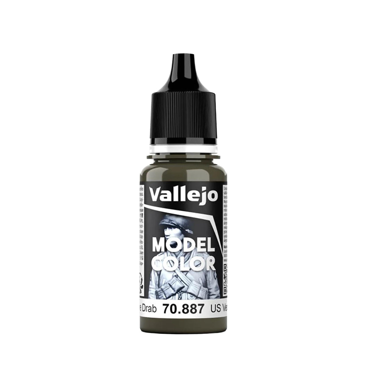 Vallejo - Model Color: Matte - US Olive Drab (18 ml) - The Feisty Goblin Gamehouse -