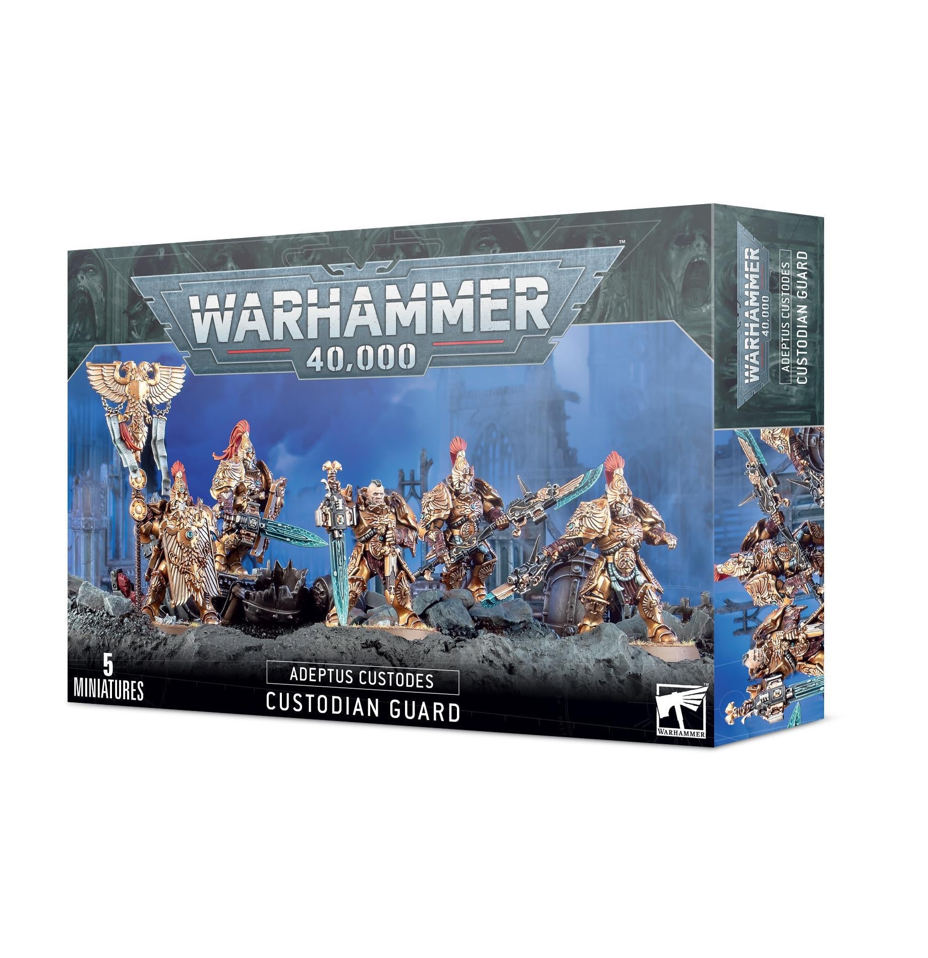 Warhammer 40,000 - Adeptus Custodes: Custiodian Guard - The Feisty Goblin Gamehouse -