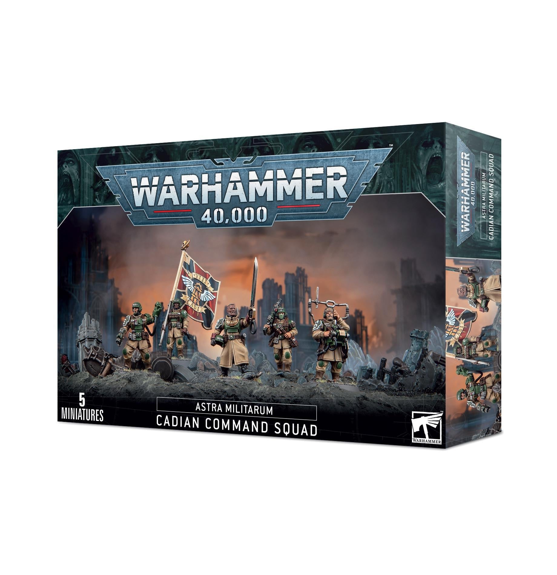 Warhammer 40,000 - Astra Militarum: Cadian Command Squad - The Feisty Goblin Gamehouse -