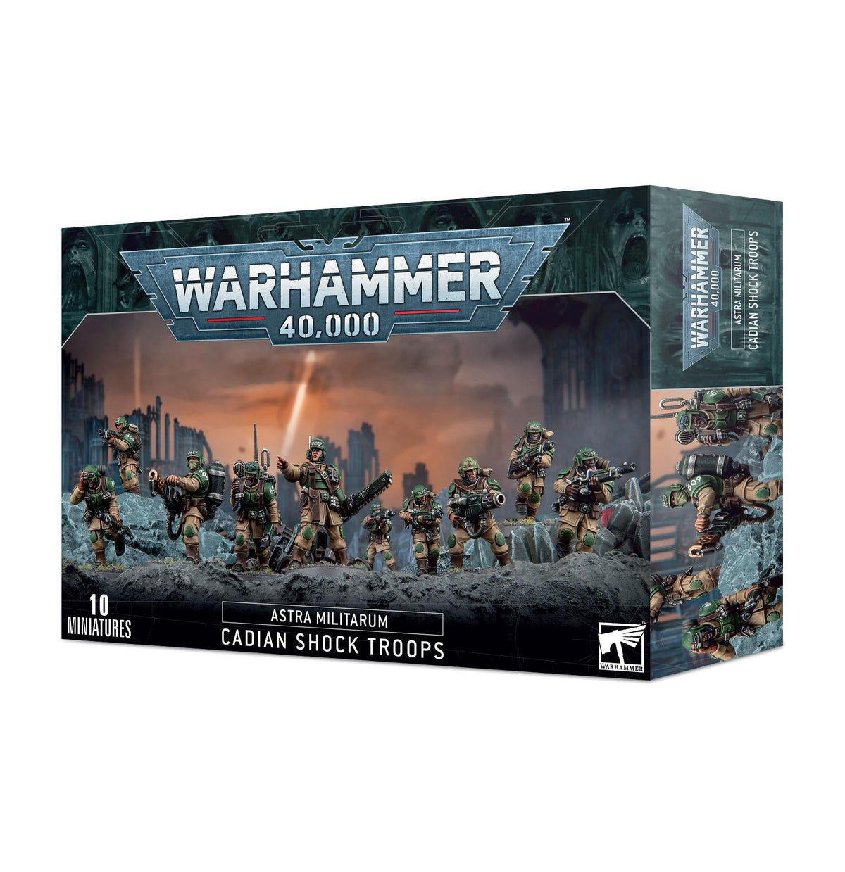 Warhammer 40,000 - Astra Militarum: Cadian Shock Troops - The Feisty Goblin Gamehouse -