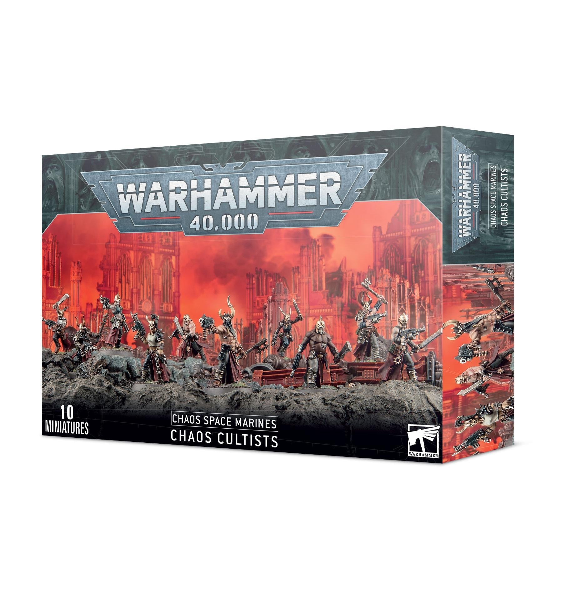 Warhammer 40,000 - Chaos Space Marine: Chaos Cultists - The Feisty Goblin Gamehouse -