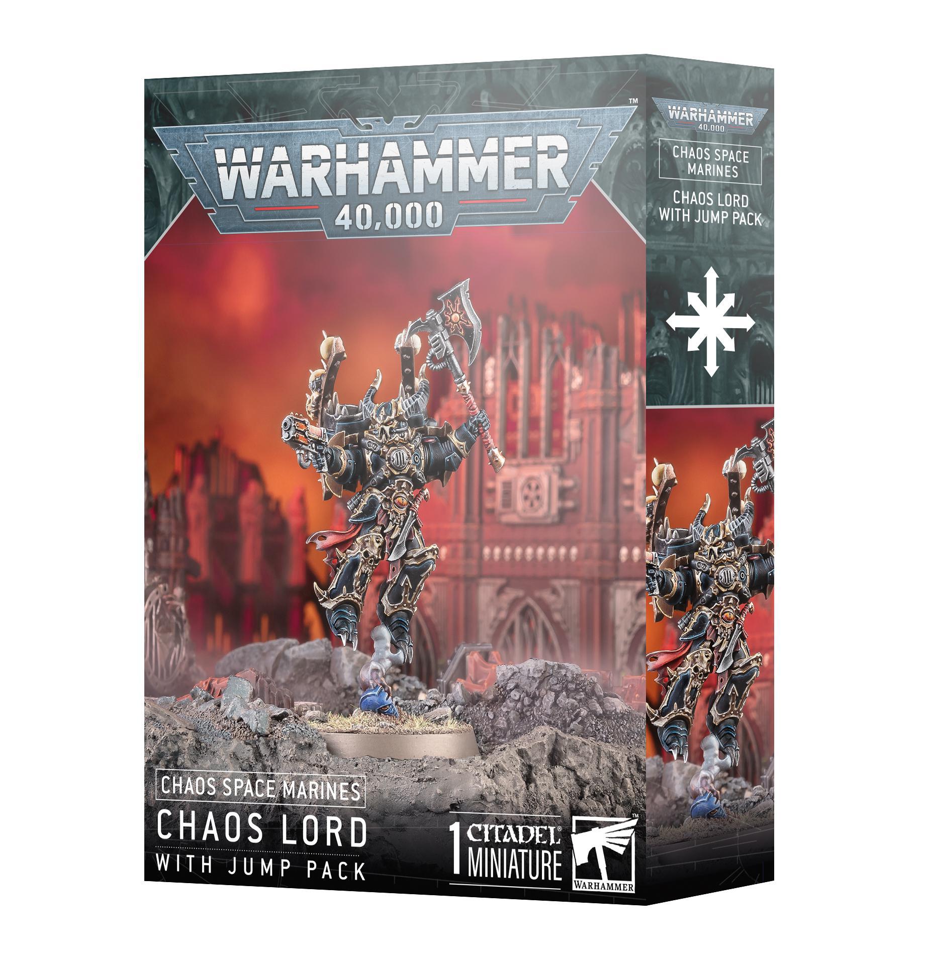 Warhammer 40,000 - Chaos Space Marine: Lord with Jump Pack - The Feisty Goblin Gamehouse -