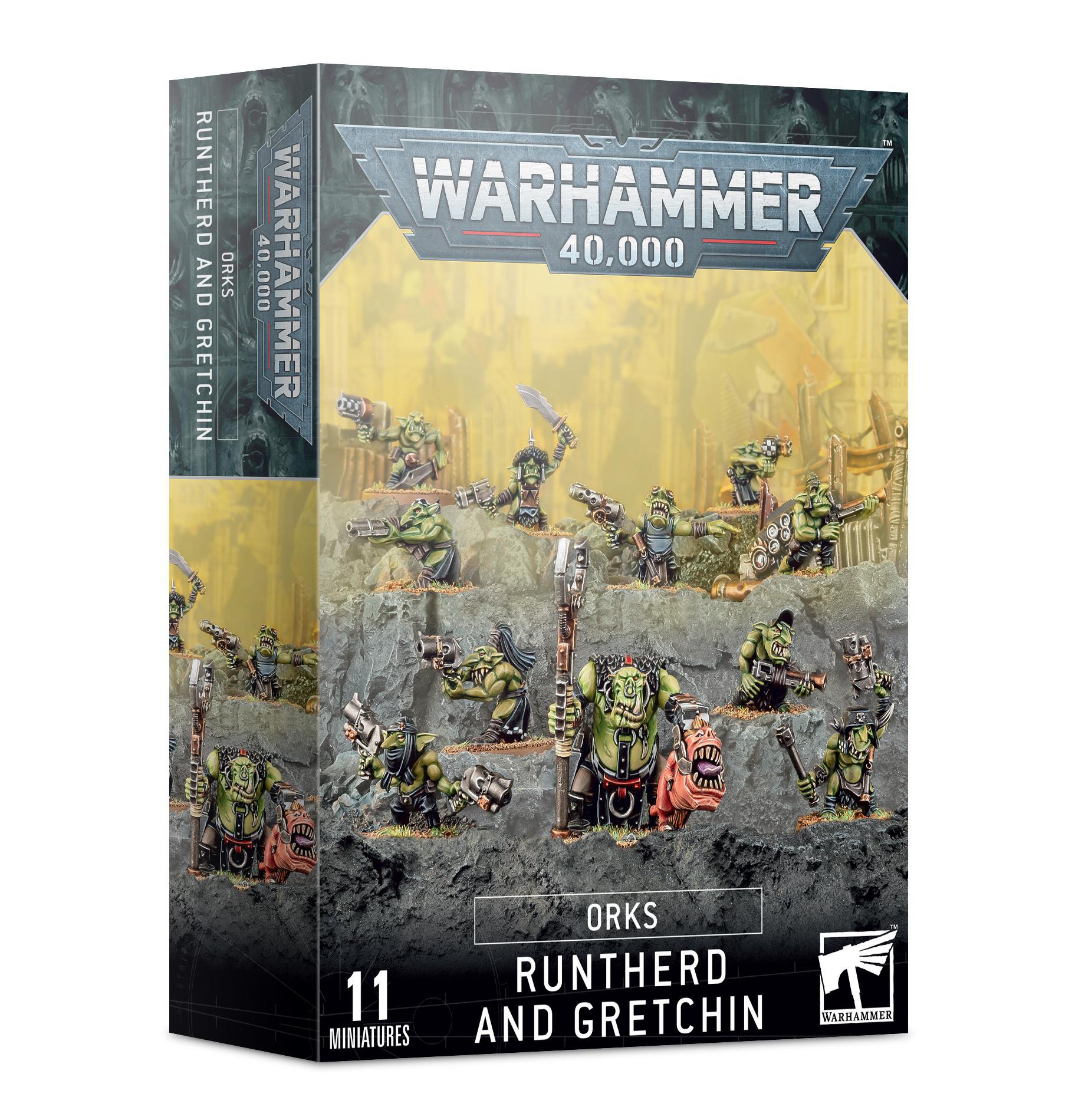 Warhammer 40,000 - Orks: Runtherd and Gretchin - The Feisty Goblin Gamehouse -