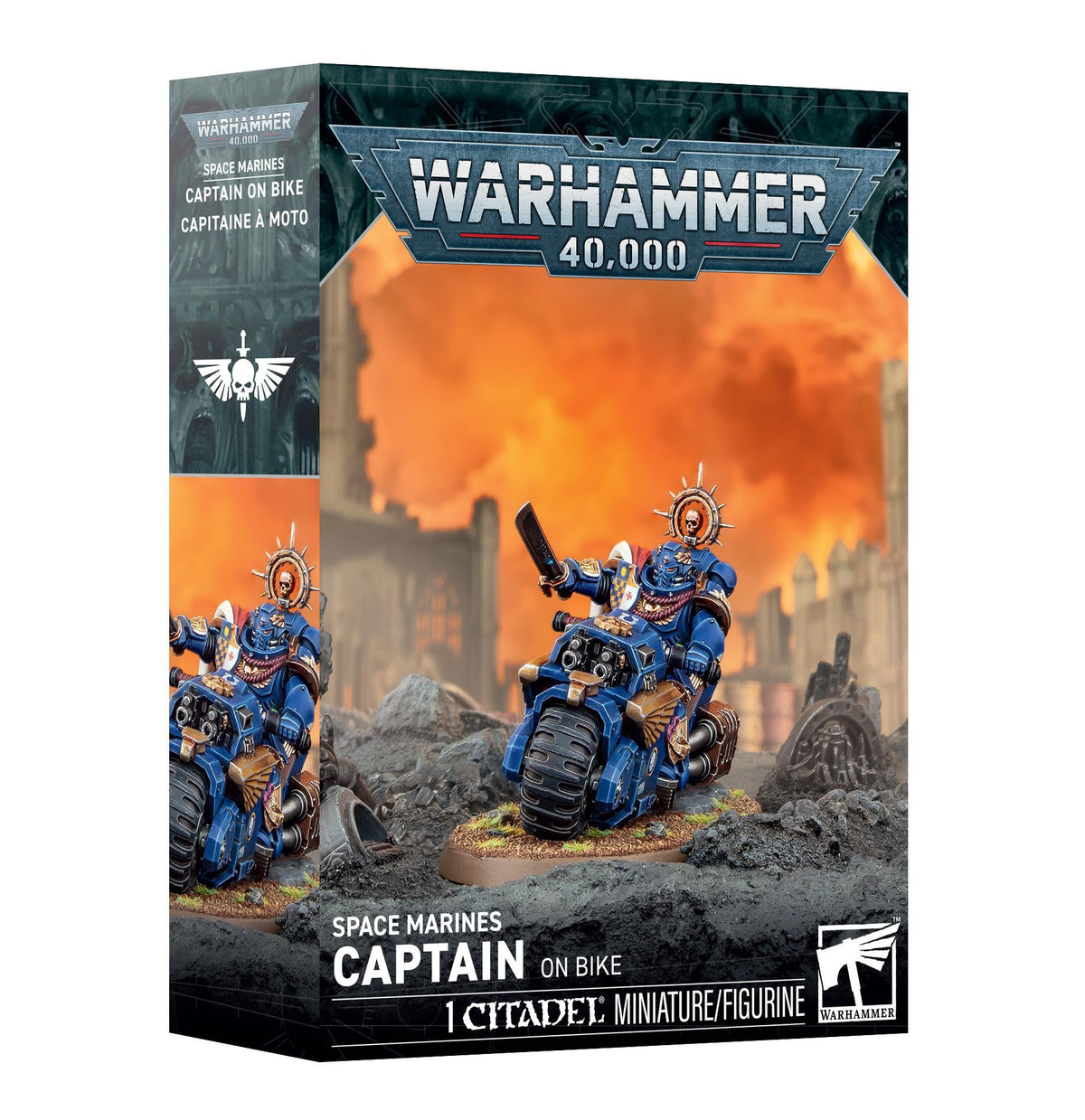 Warhammer 40,000 - Space Marines: Captain On Bike - The Feisty Goblin Gamehouse -