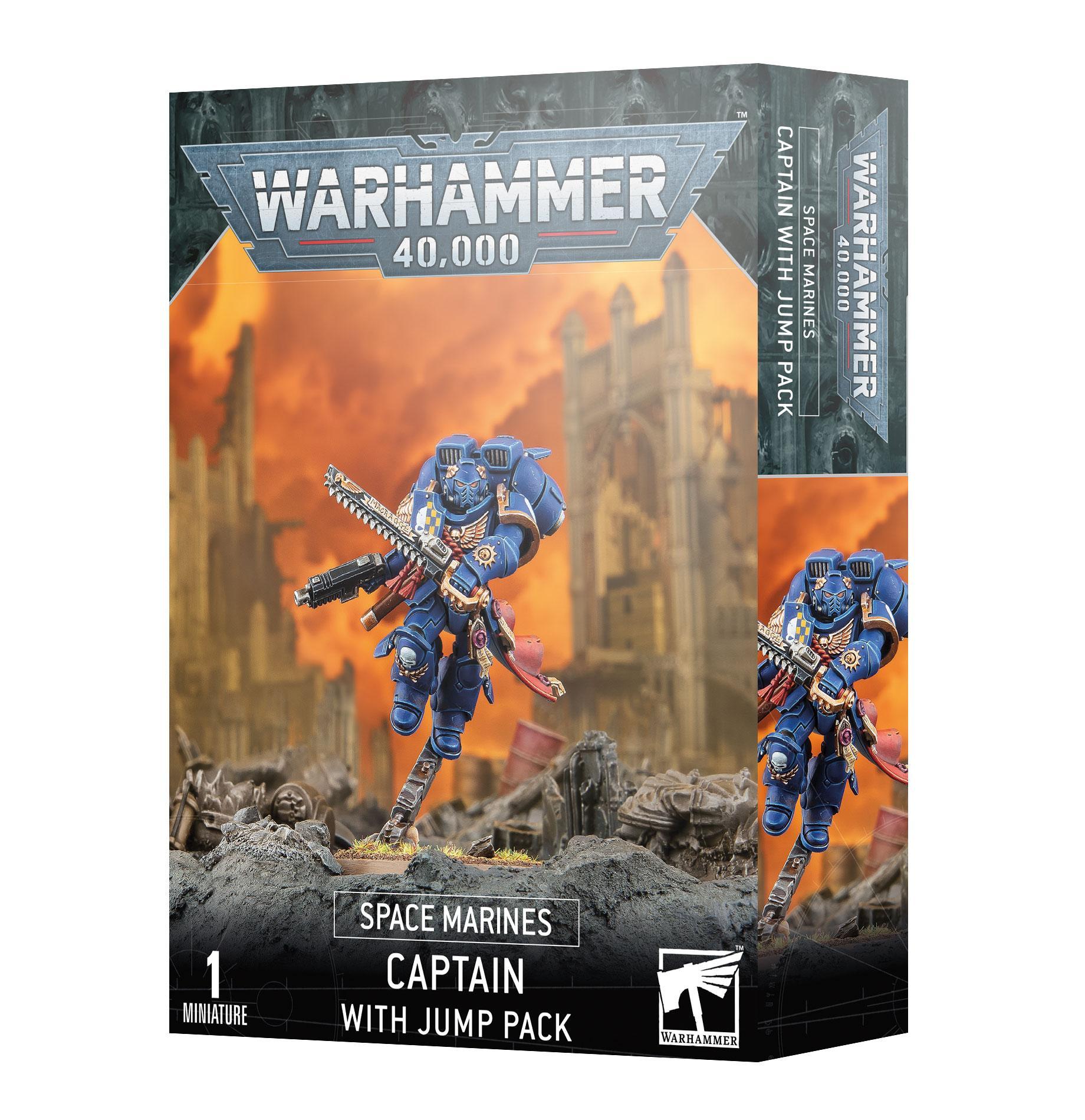 Warhammer 40,000 - Space Marines: Captain With Jump Pack - The Feisty Goblin Gamehouse -