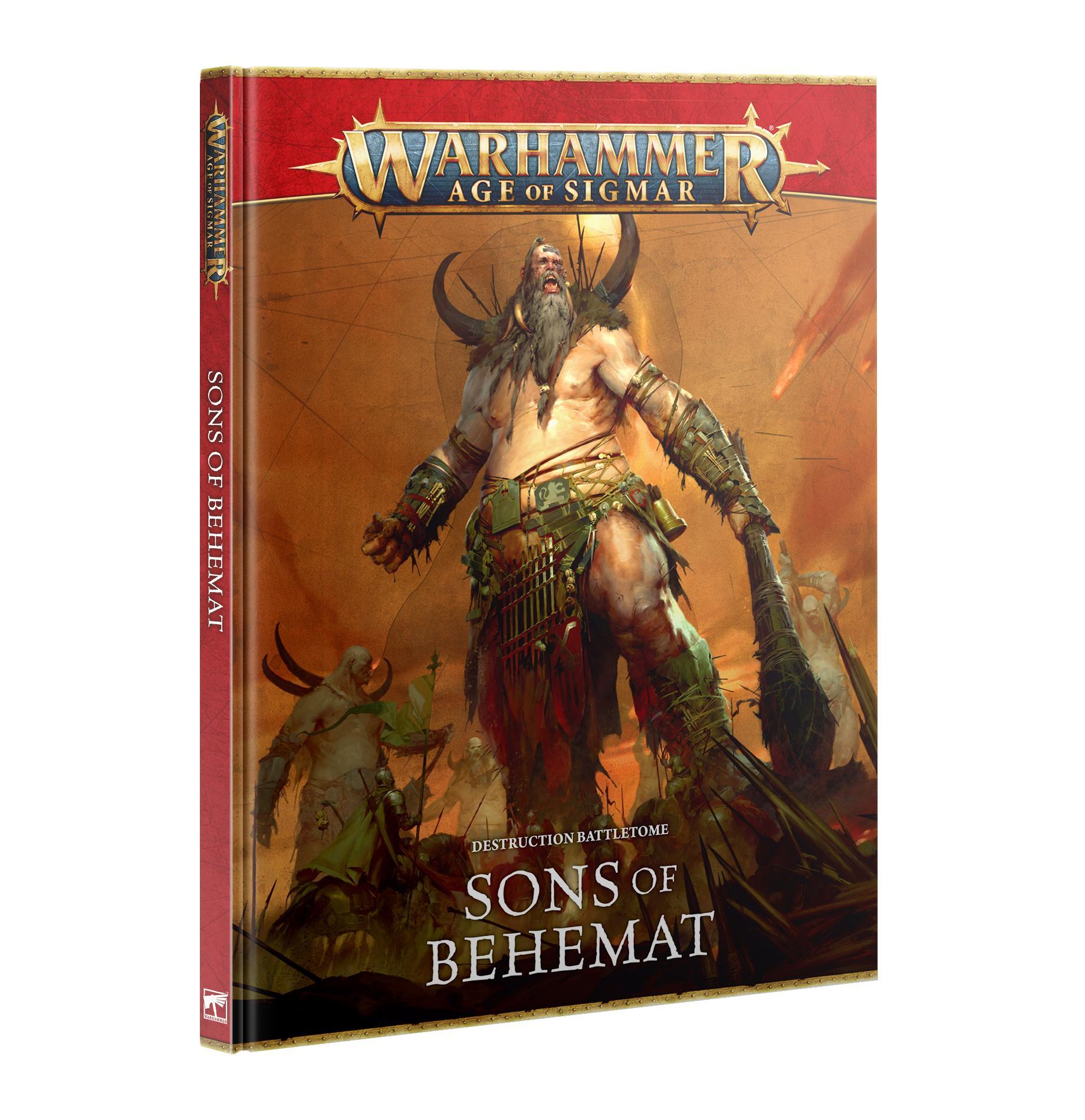 Warhammer Age of Sigmar - Battletome: Sons Of Behemat (English) - The Feisty Goblin Gamehouse -
