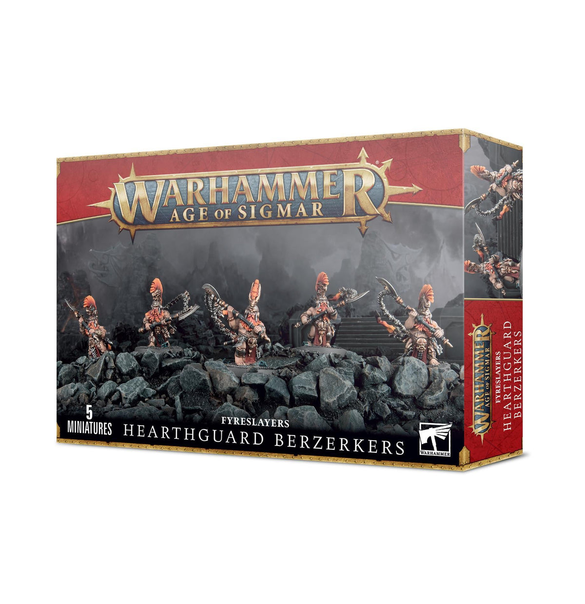 Warhammer Age of Sigmar - Fyreslayers: Hearthguard Berzerkers - The Feisty Goblin Gamehouse -
