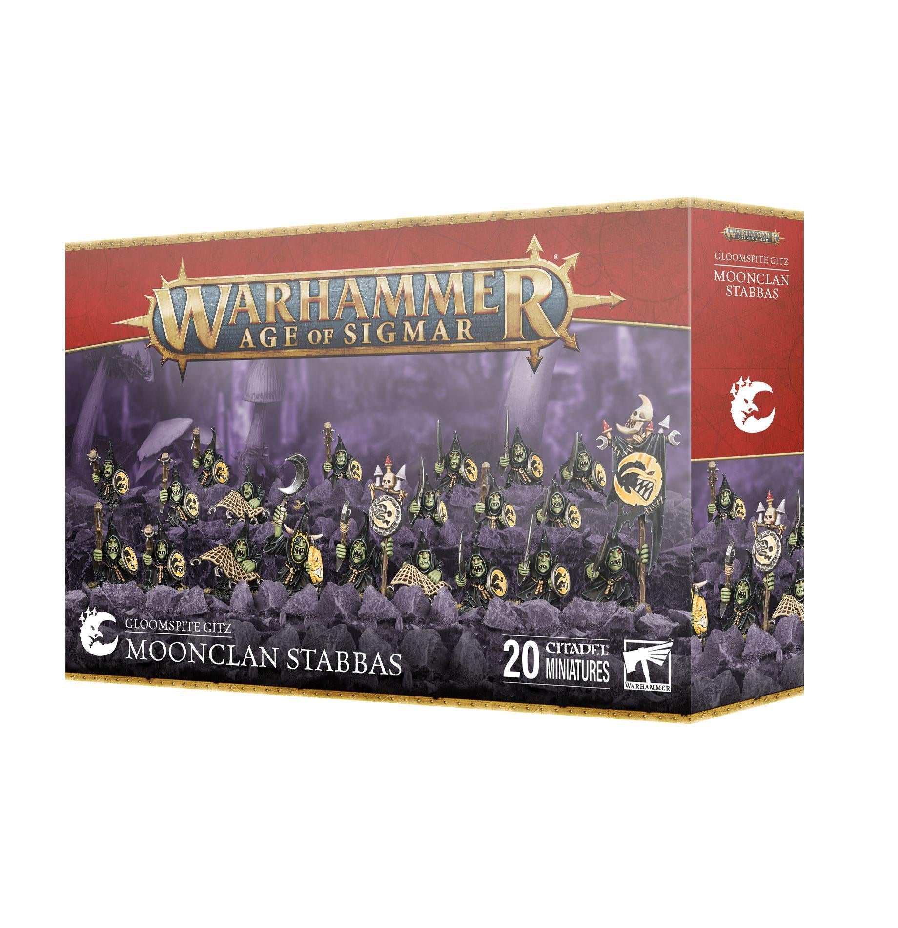 Warhammer Age of Sigmar - Gloomspite Gitz: Moonclan Stabbas - The Feisty Goblin Gamehouse -